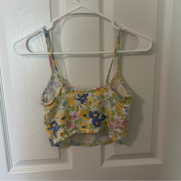 PacSun Pac Cares floral lacy tank top. Size small - Picture 2 of 2